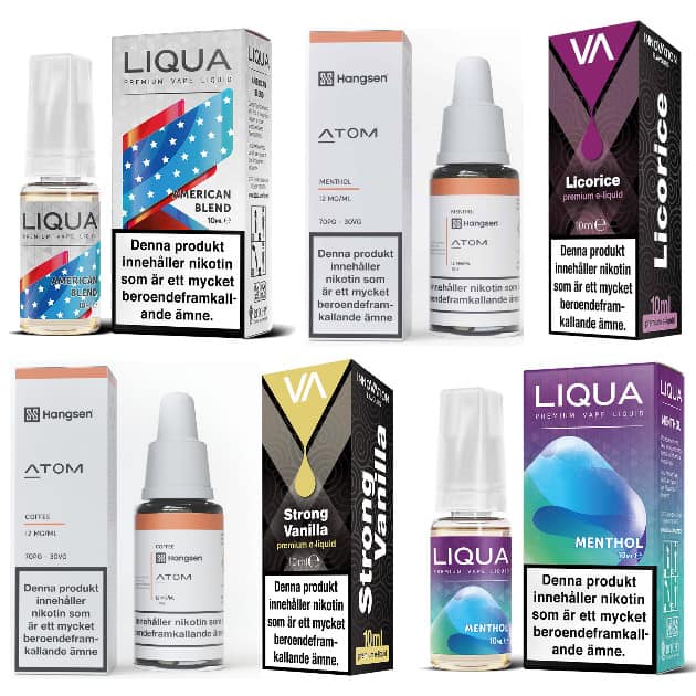 E-juice med nikotin (10ml)