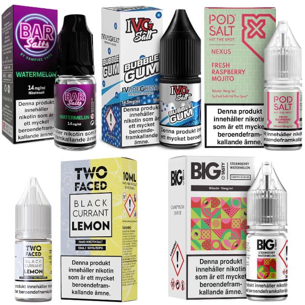 E-juice med nikotinsalt (10ml)