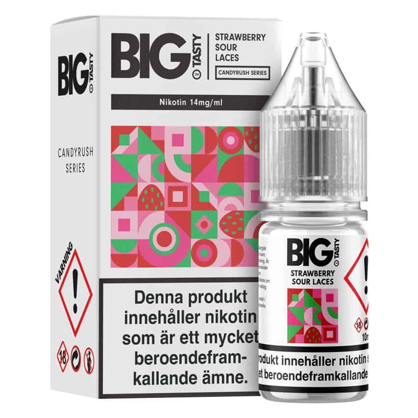 Strawberry Sour Laces Big Tasty 14mg 10ml