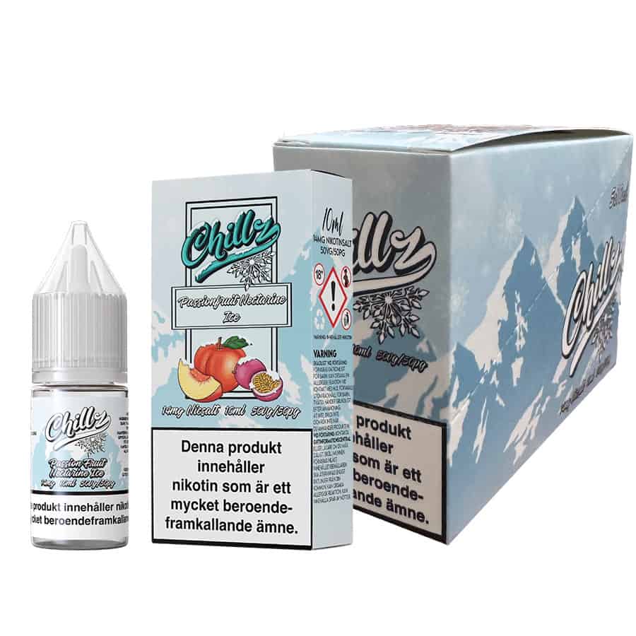 Passionfruit Nectarine Ice Chillz Salts 14mg 10ml
