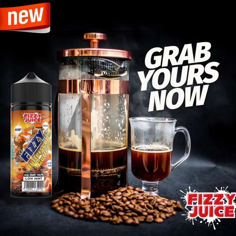 Butterscotch Coffee Fizzy Shortfill 100ml