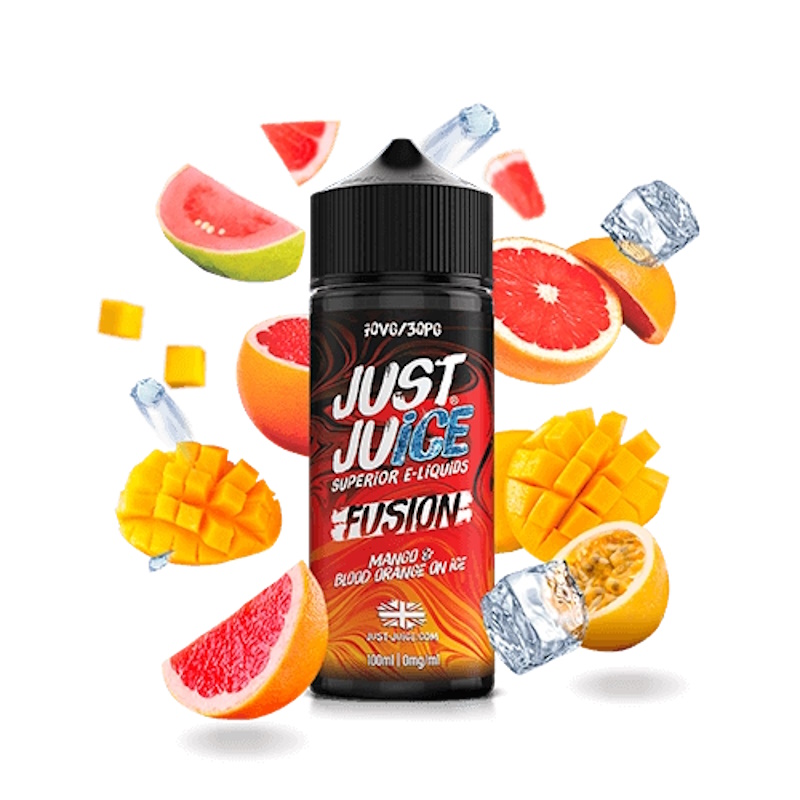 Just Juice Fusion Blood Orange Mango On Ice 100ml